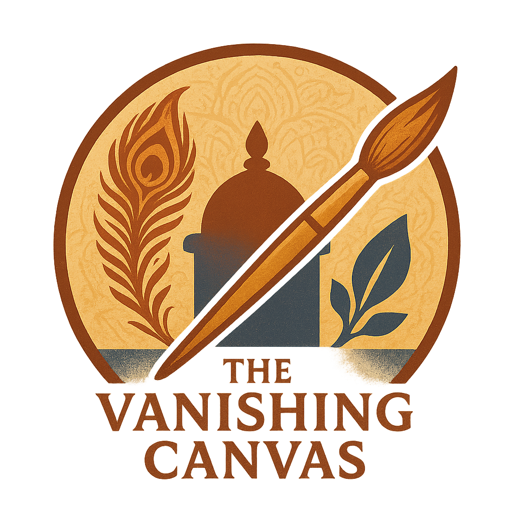 the vanishing canvas logo design