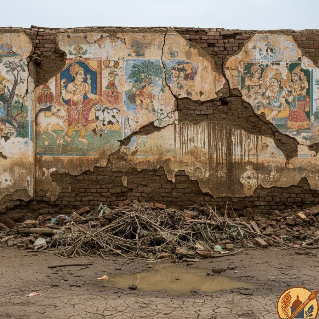 Impact of climate change on India’s traditional art practices through flood damage